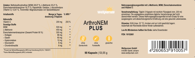 ArthroNem plus mit MSM