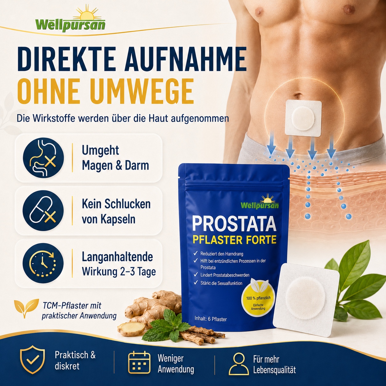 Premium Prostata Pflaster