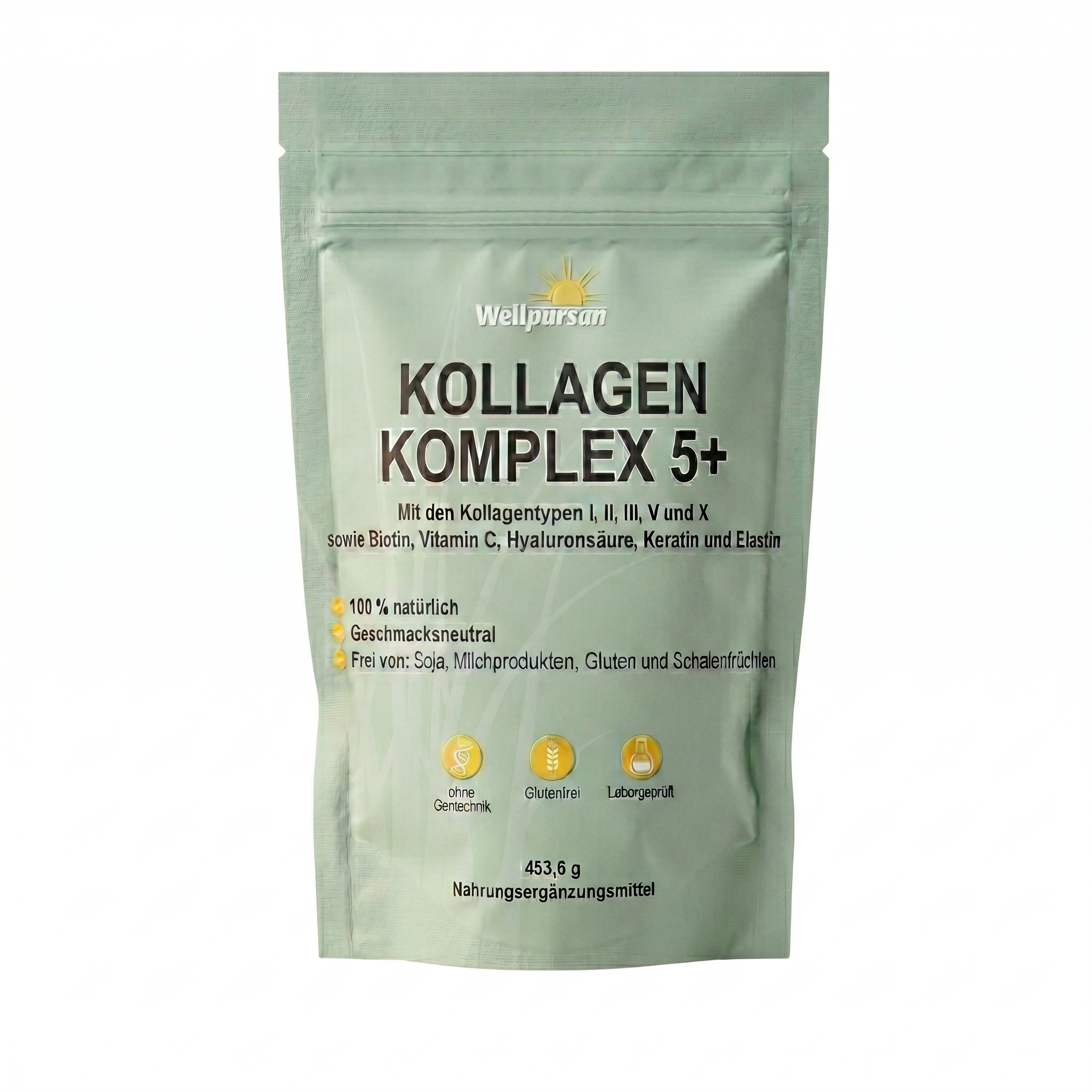 Kollagen-Komplex 5+ Multi-Kollagen Pulver mit Typ I, II, III, V & X