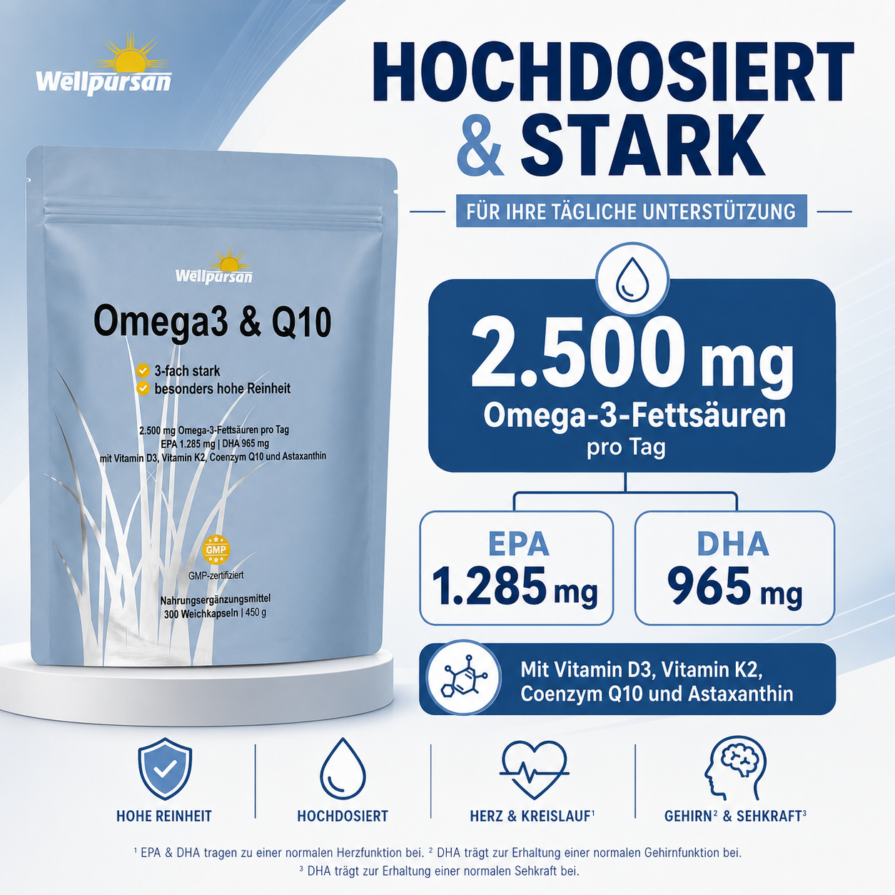 Omega3 & Q10-Kapseln