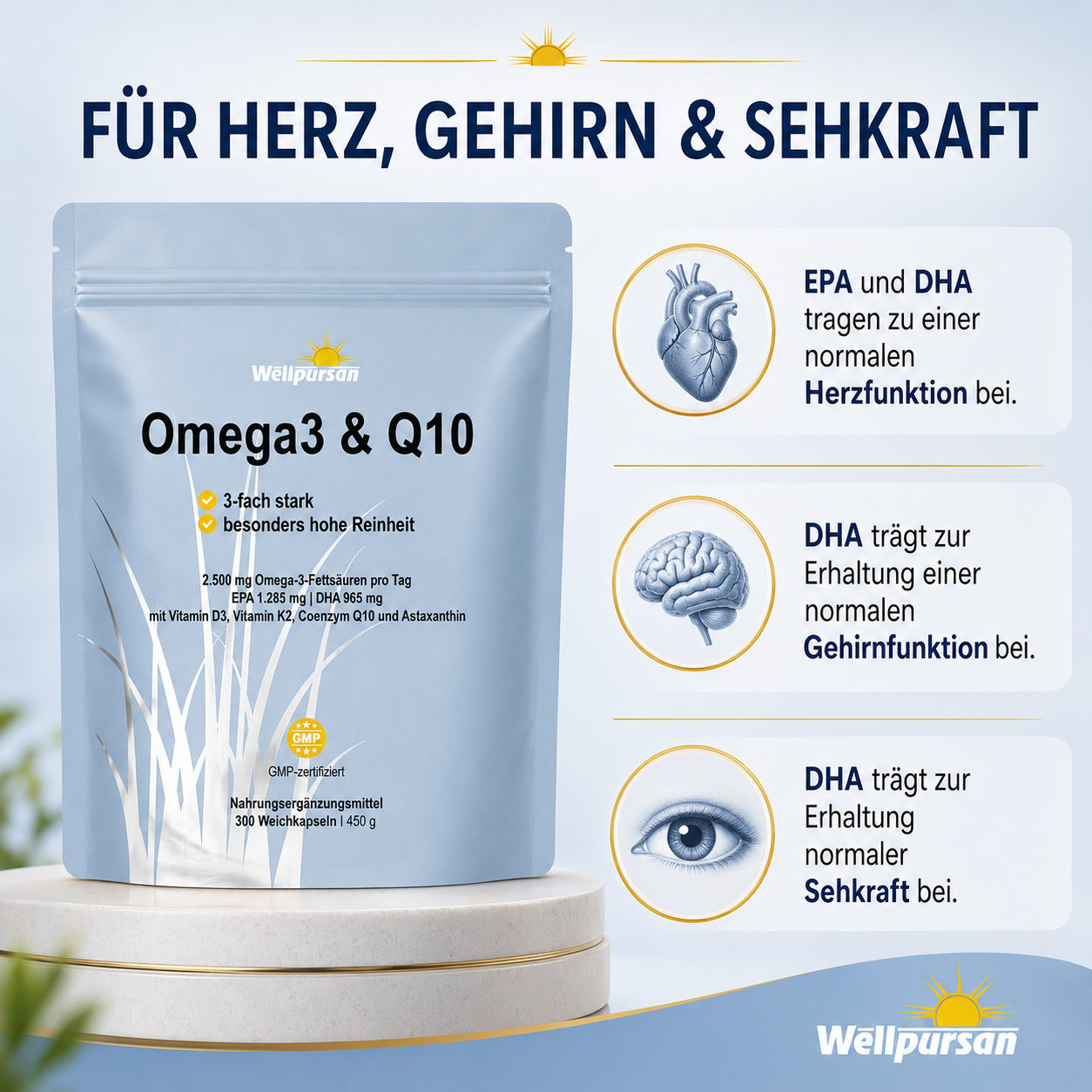 Omega3 & Q10-Kapseln